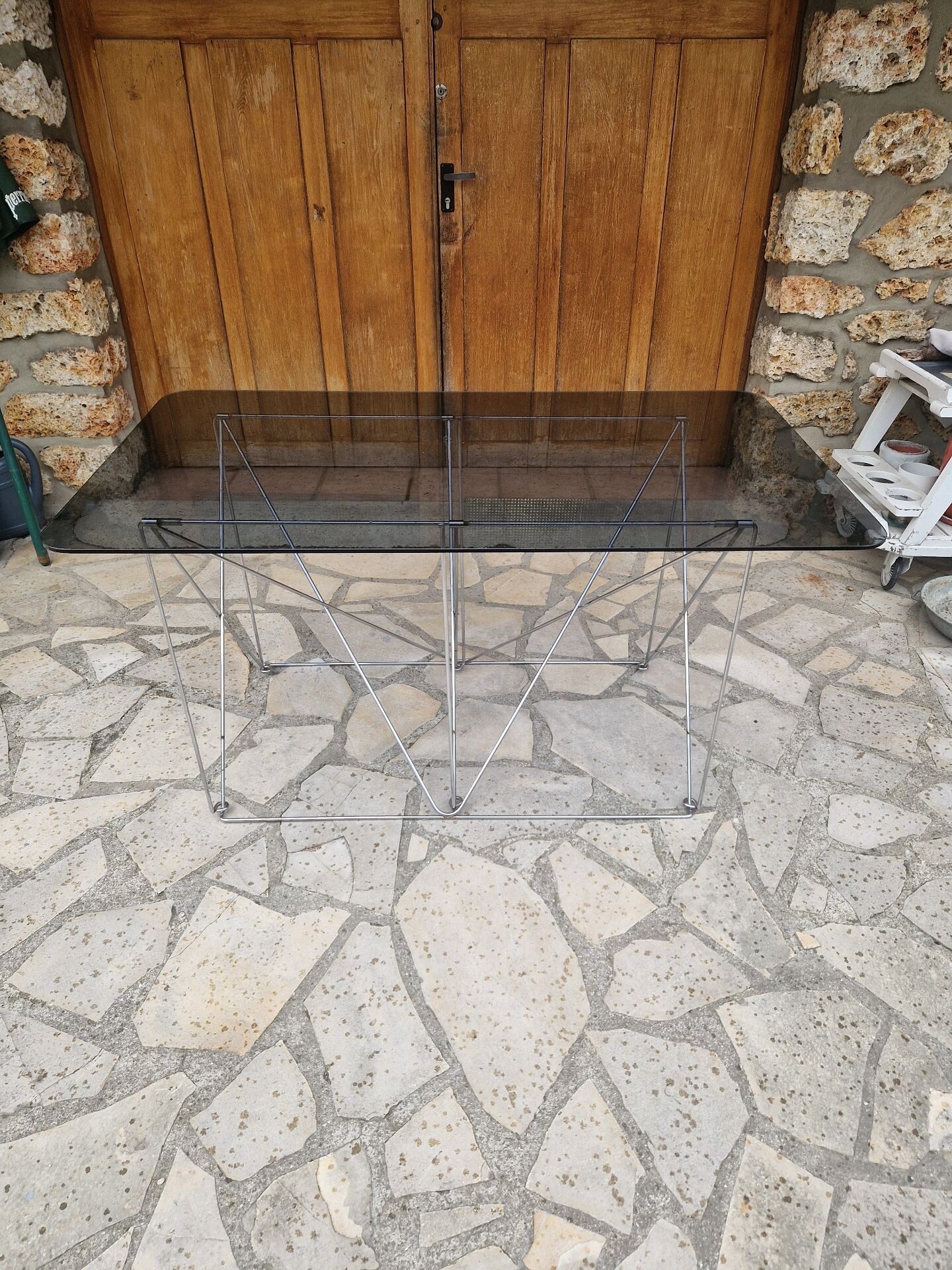 Vintage Max Sauze design folding dining table