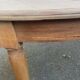 Renovated Louis Philippe round extendable dining table from the 18th century, 205cm.