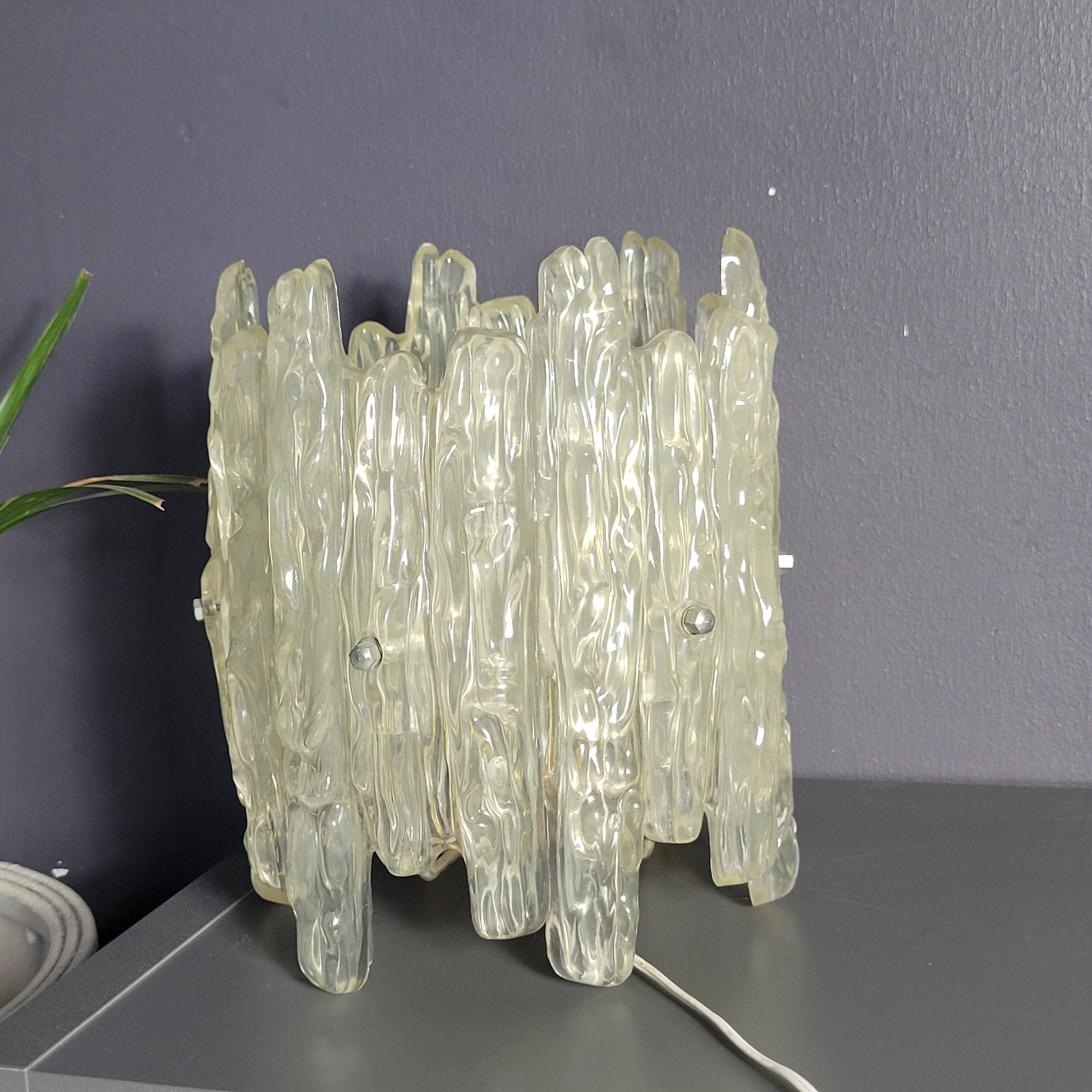 Ice Frost by JT Kalmar vintage lighting 70's