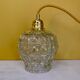 Vintage molded glass globe walking lamp