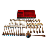 Silver-plated cutlery set, 1900