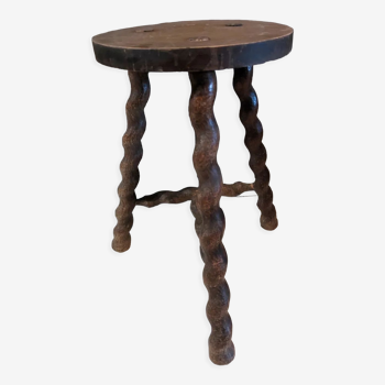 Twisted Breton style stool