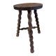 Tabouret style breton torsadé