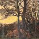 KOWALSKI Ivan, Pastel landscape river undergrowth signed early 20th century