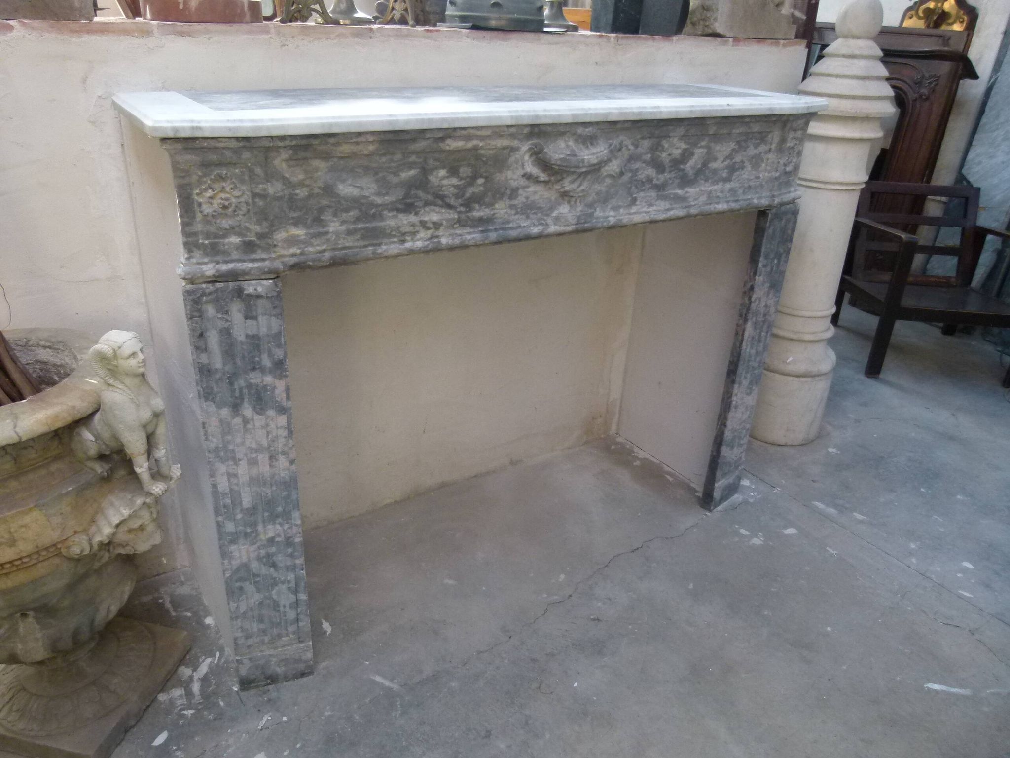 18th century marble fireplace