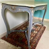 Louis XV style painted carved oak table