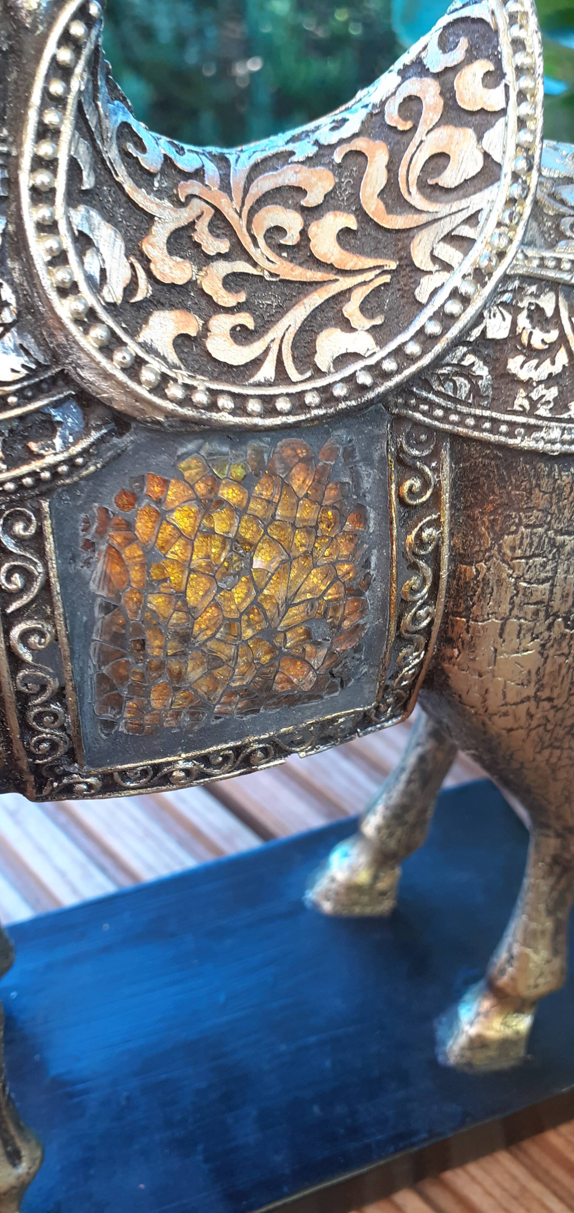 Mongolian parade horse statue