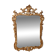 Golden wooden mirror in Louis XV style