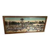 Old large orientalist colorized panoramic photo