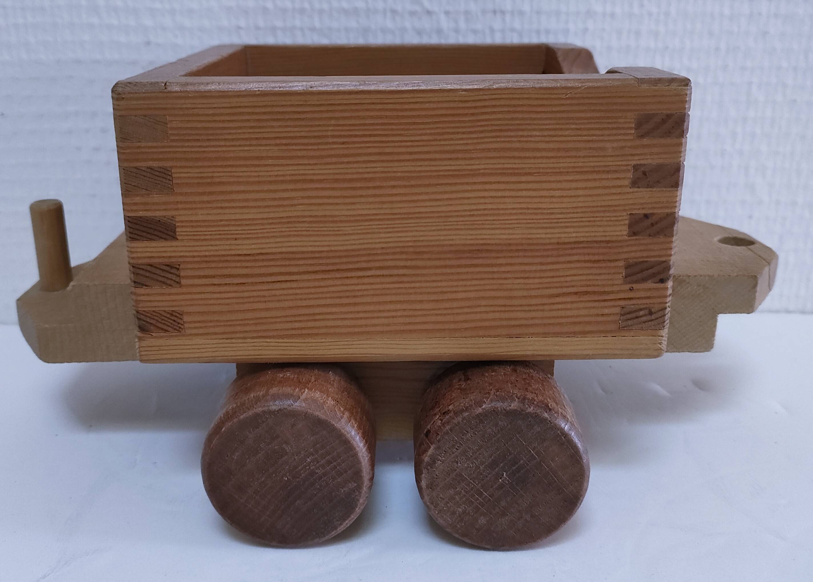 Large wooden train stamped Wog Austria