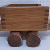 Large wooden train stamped Wog Austria