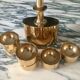 Pierre Forsell for skultuna. Sweden, 1970 gold-plated brass service