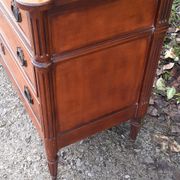 Chest of drawers 3 drawers louis XVl style wood and bronze