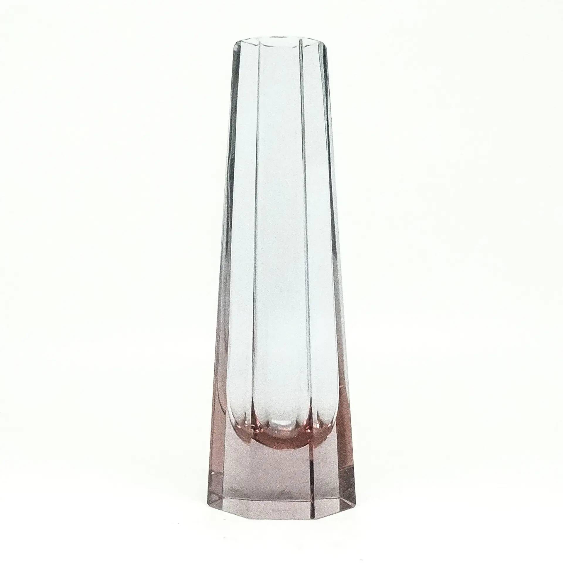 Art Deco vase, crystal, Bohemia, Czech Republic, 1930s