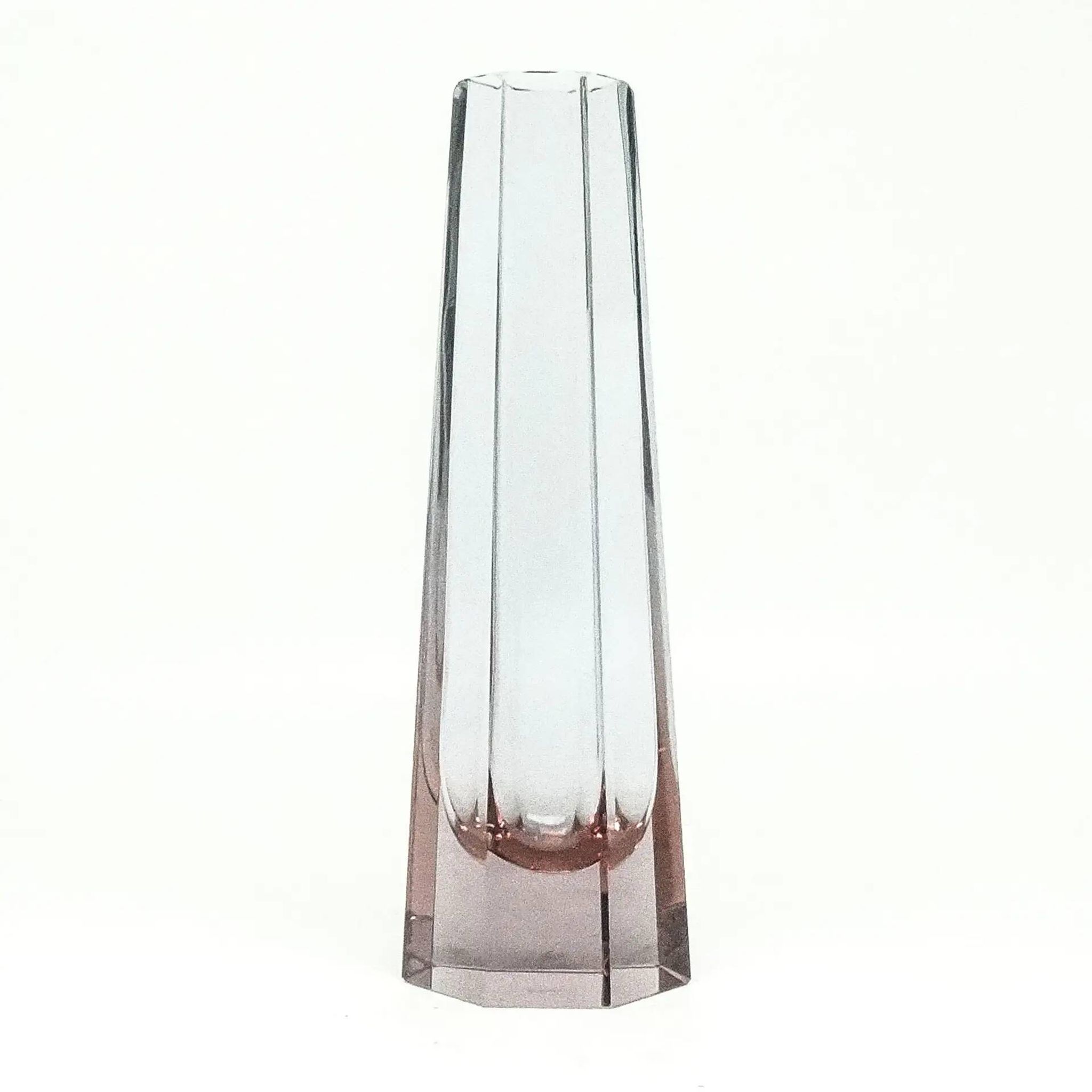 Art Deco vase, crystal, Bohemia, Czech Republic, 1930s