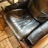 "Kroken" armchair in leather by Ake Fribytter for Nelo Möbel Sweden 1970