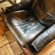 "Kroken" armchair in leather by Ake Fribytter for Nelo Möbel Sweden 1970