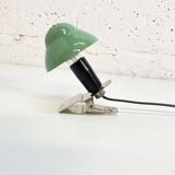 Lampe à pince vintage en forme de champignon vert, années 1960