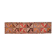 1970s Vintage Turkish Handmade Wool & Cotton Orange Runner Rug 82x340
