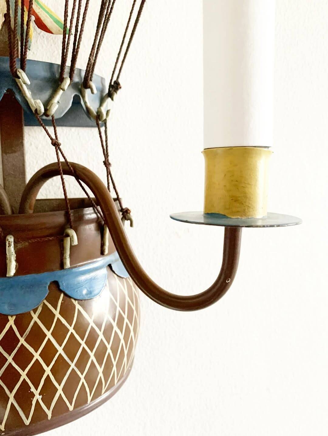 Pair of vintage Italian Montgolfière wall lights