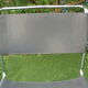 Series of grey and chrome leather armchairs