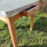 Table années 50 avec rallonge