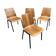 Suite de 4 chaises design Drabert Allemagne 1970 vintage scandinaves