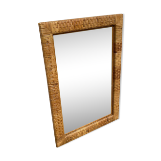 Wicker mirror