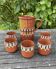 Troyan ceramic pitcher/glass set in Bulgarian-Balkan stoneware