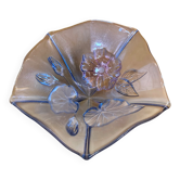 Bol vide poche mikasa crystal moulded decor flowers coloured vintage