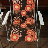 Set of 2 folding armchairs vintage camping