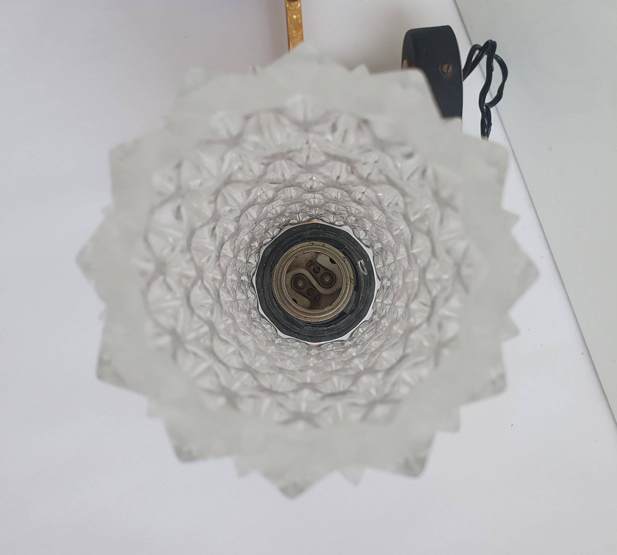 Pair of Arlus designer gold wall lights