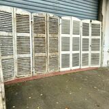 Suite of four pairs of shutters in massive 19th century channel