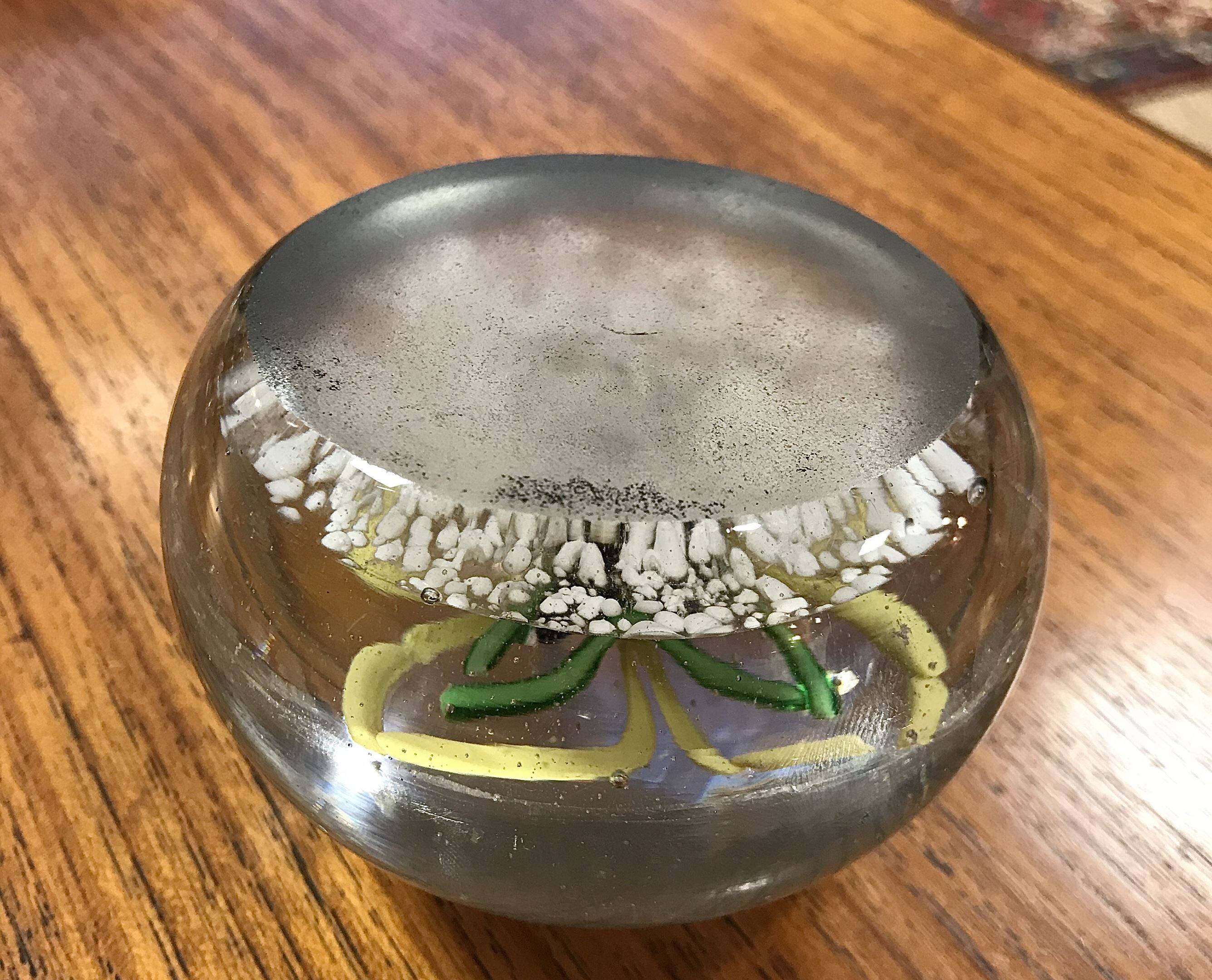 Sulphide - glass paperweight