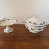 Compotier and saucer Badonviller model Richelieu