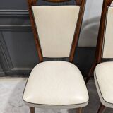 Set of 4 vintage one-piece chairs
