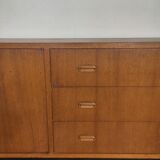Scandinavian teak and metal sideboard