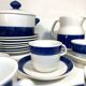 Design tableware service by Hertha Bengtson for Rörstrand, Sweden, in glazed stoneware.