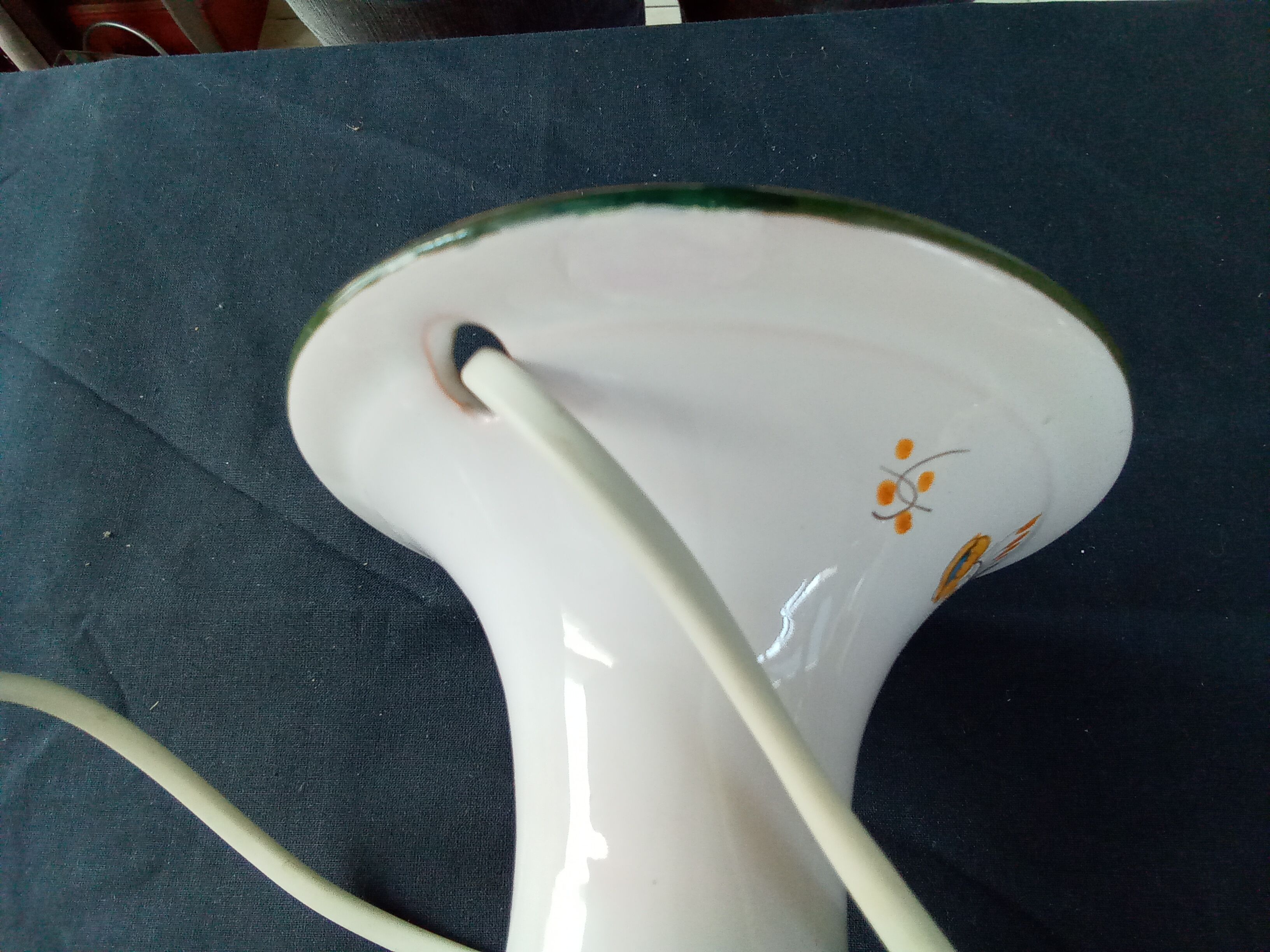 Moustiers earthenware lamp