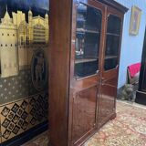Library - English mahogany display cabinet