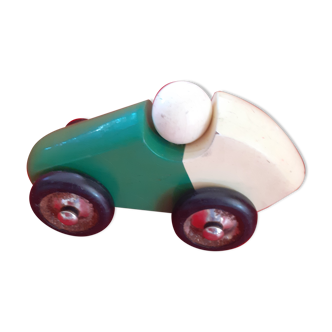 Pulling toy Racing car. Wooden.
