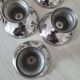 Dessert / ice cream bowls in stainless steel, Guy Degrenne style.