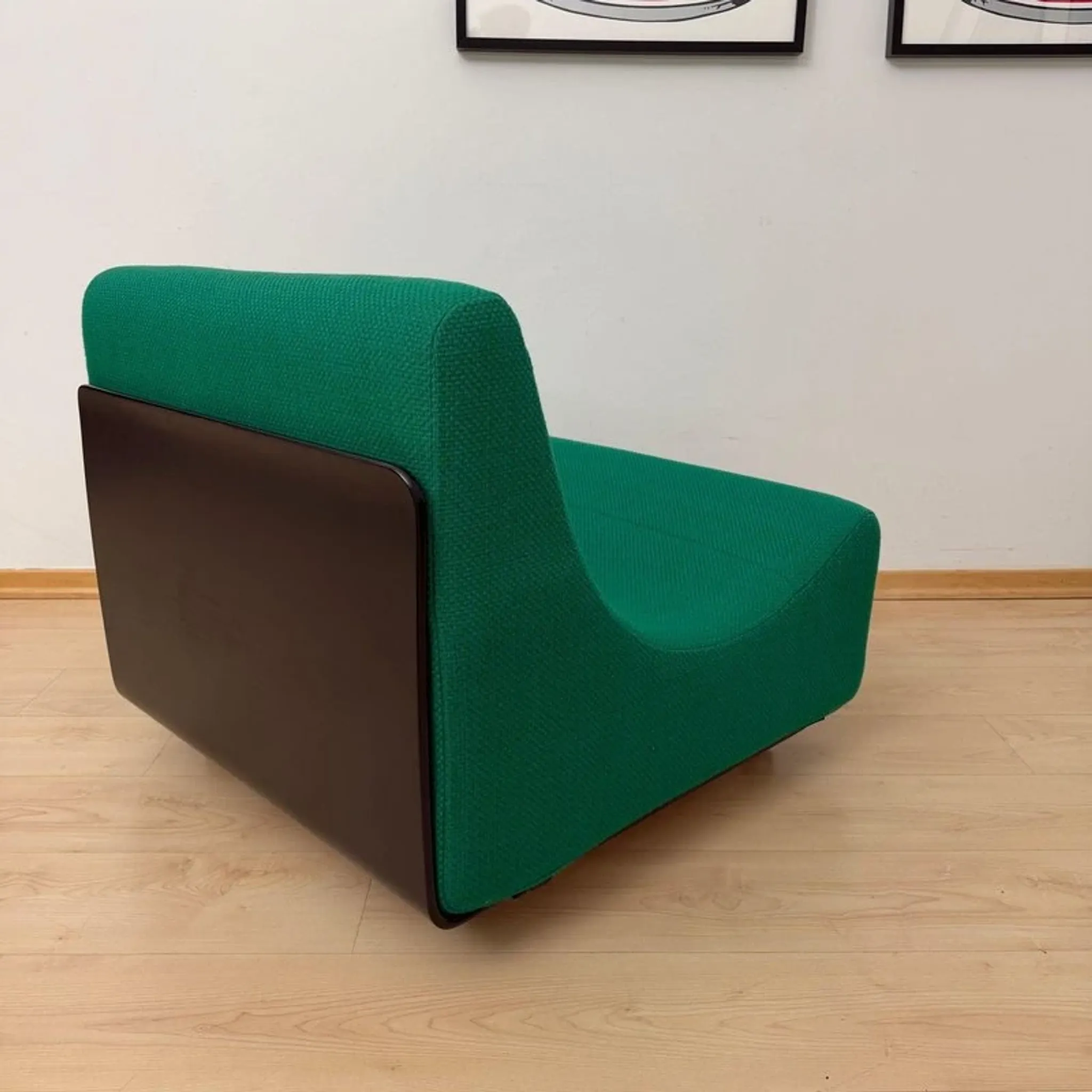 Modular green Orbis sofa ensemble by Luigi Colani for COR, Germany, 1970, set of 8