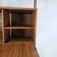 1960s teak floor/sky bookcase with shelves and compartment