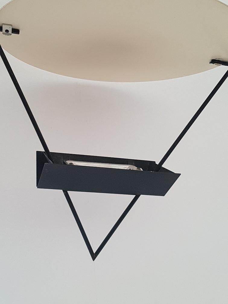 Chandelier design halogen metal Lucien Gau