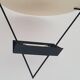 Chandelier design halogen metal Lucien Gau