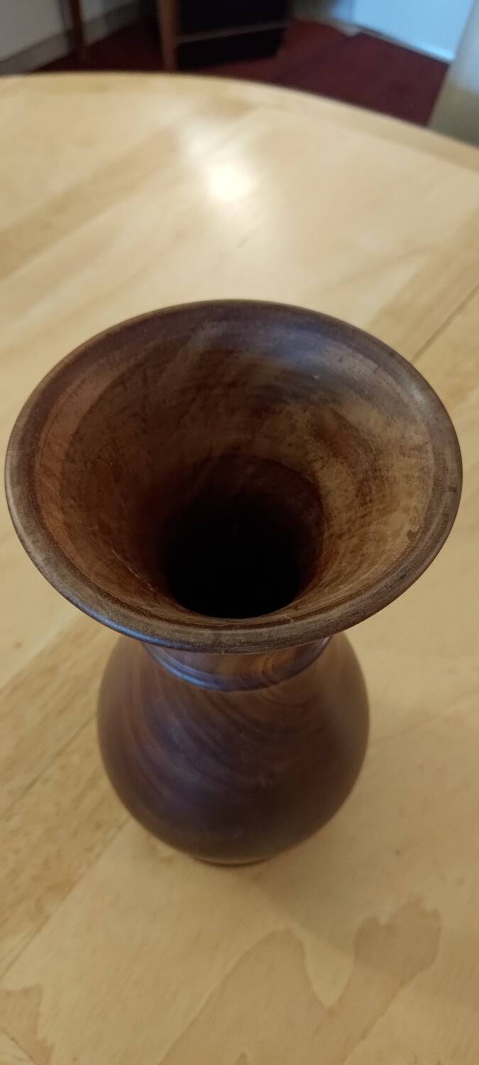 Wooden vase