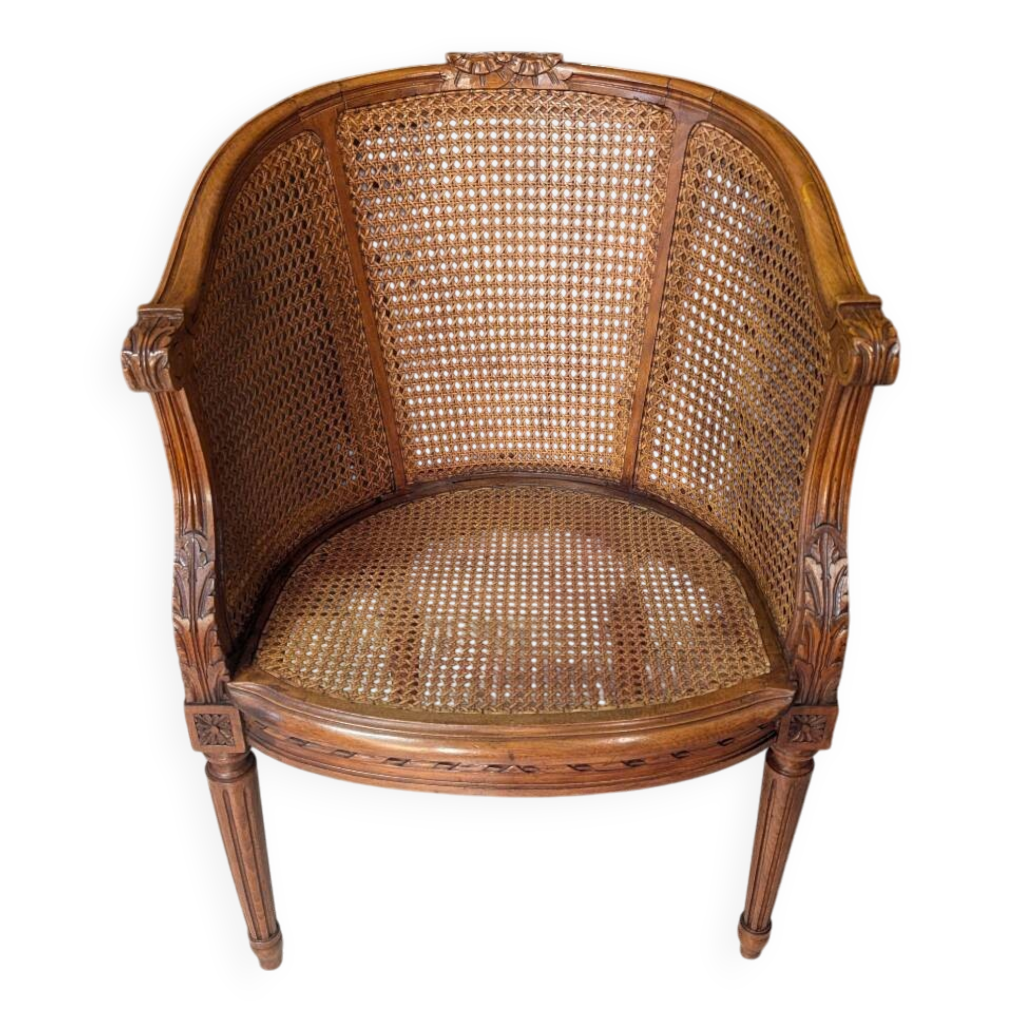 Louis XVI Caned Office Chair