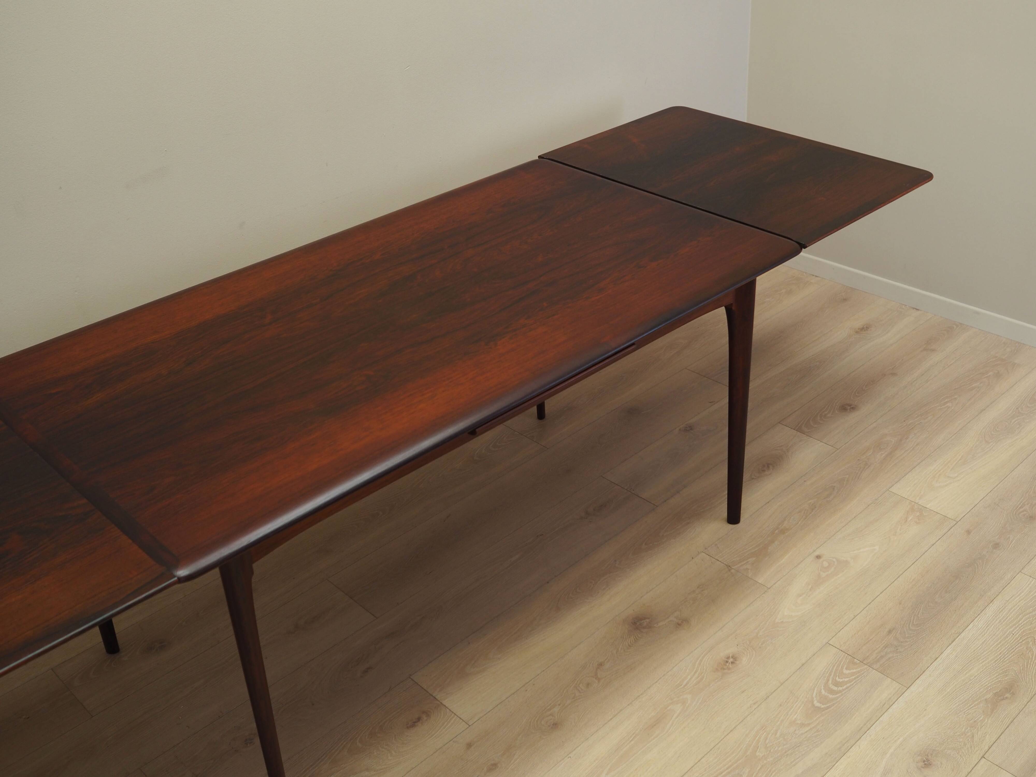 Rosewood table, Danish design, 1970s, production: Denmark