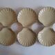 Set of 6 shells, ramekins, vintage ceramic cups